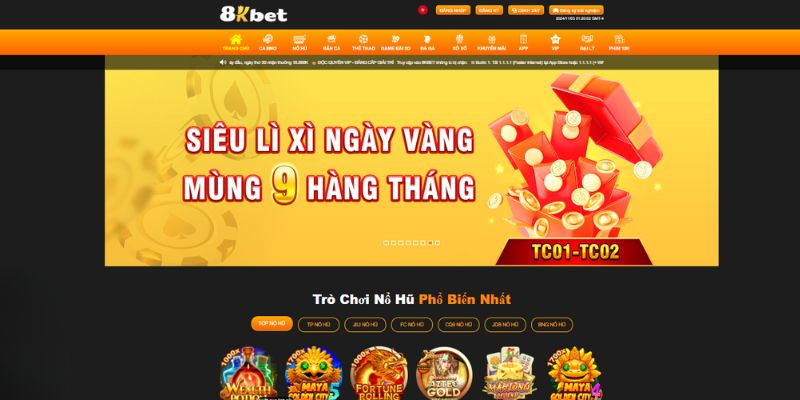 Thông tin mới nhất về hệ thống sân chơi nhà cái 8KBET 